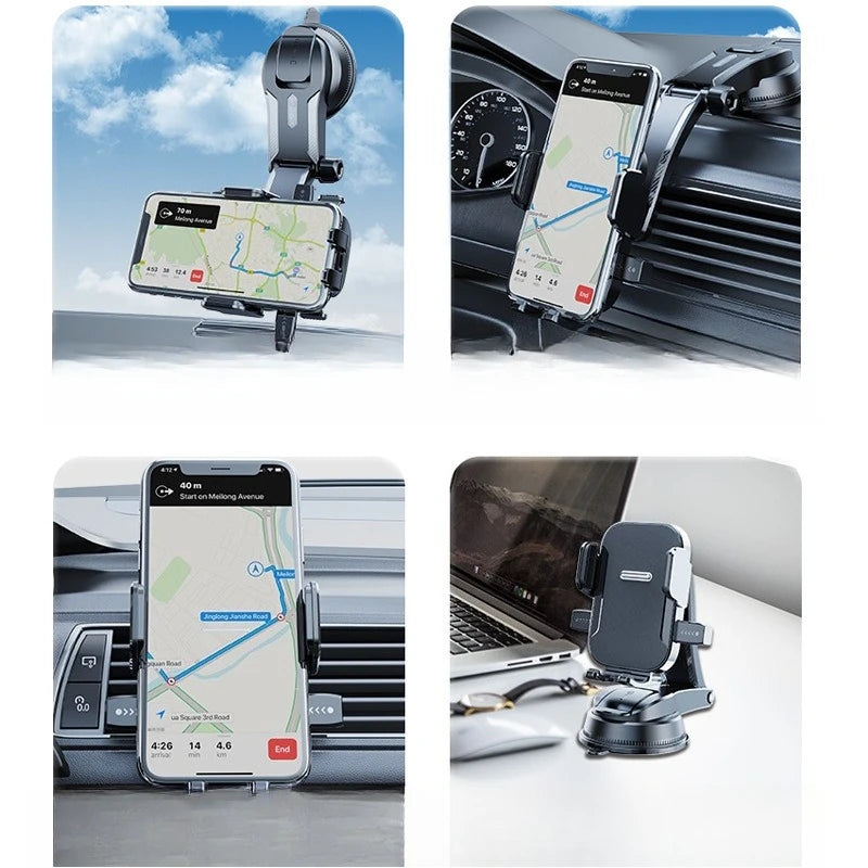 Multi-Scenario Car Phone Mount - Adjustable Suction Cup Holder for Safe Navigation
