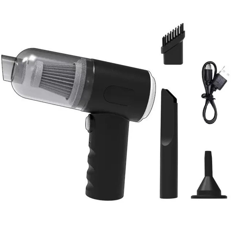 3 In 1 Integrated Suction And Blowing Vacuum Combination Vacuum Cleaner USB Charging Small Car Household Vacuum Cleaner