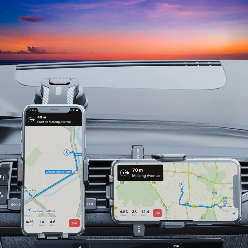 Multi-Scenario Car Phone Mount - Adjustable Suction Cup Holder for Safe Navigation